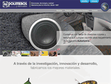 Tablet Screenshot of polimeros.com